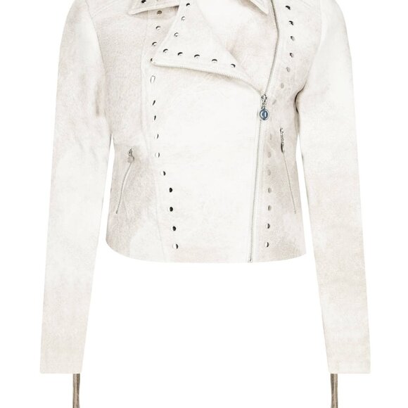 NWT Size 4 Desigual Ramones Westchester Fringe Jacket - Picture 12 of 16